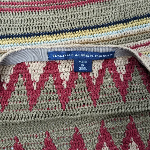 Vintage Ralph Lauren Sport Woven Chevron Multicolored Skirt - Picture 2 of 4